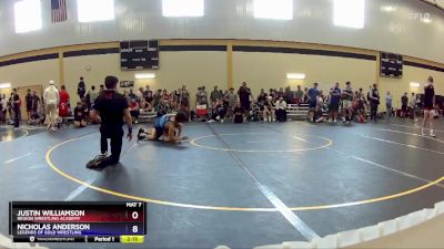 126 lbs Cons. Round 4 - Justin Williamson, Region Wrestling Academy vs Nicholas Anderson, Legends Of Gold Wrestling