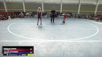 120 lbs Round 2 (8 Team) - Rocklin Zinkin, California vs Major Chambers, Georgia