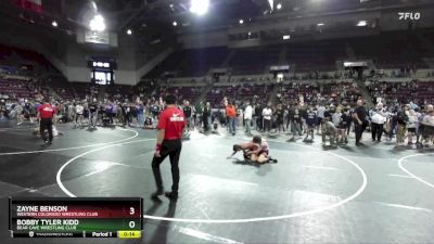 96 lbs Champ. Round 1 - Zayne Benson, Western Colorado Wrestling Club vs Bobby Tyler Kidd, Bear Cave Wrestling Club