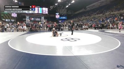 100 lbs Cons. Sub-rd Of 32 - Joshua Werner, Virginia vs Cooper Heffelman, Colorado