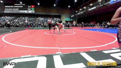 135 lbs Consolation - Emmeline Livingston, La Grande Girls vs Giuliana Valdez, Tulare Titans Wrestling Club