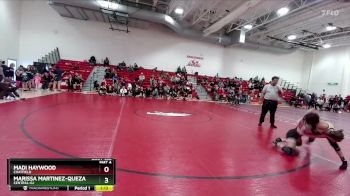 100 lbs Semifinal - Madi Haywood, Chatfield vs Marissa Martinez-Quezada, Central-GJ