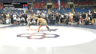 144 lbs Champ. Rd Of 32 - Aedan Ortega, California vs Vinny Ferrari, Texas