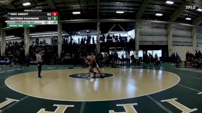 157 lbs Quarterfinal - Matthew Kaufmann, Lake Erie vs Toby Abbott, West Liberty