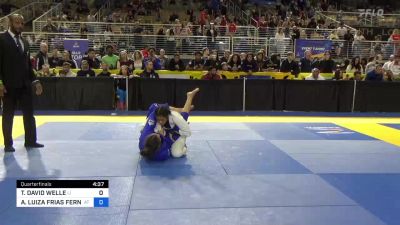 TIKIRI DAVID WELLE vs ANA LUIZA FRIAS FERNANDES 2024 Pan Jiu Jitsu ...