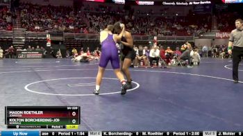 3A-220 lbs Cons. Round 2 - Kolton Borcherding-Johnson, Norwalk vs Mason Roethler, Johnston