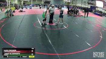 150 lbs Cons. Round 1 - Alex Crooker, Lake Mead Christian Accdemy vs Jaren Bludworth, Eureka