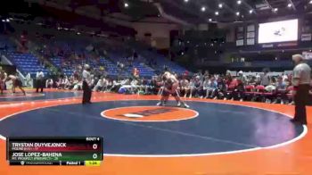 285 lbs Quarterfinals (8 Team) - Trystan Duyvejonck, Moline (H.S.) vs Jose Lopez-Bahena, Mt. Prospect (Prospect)