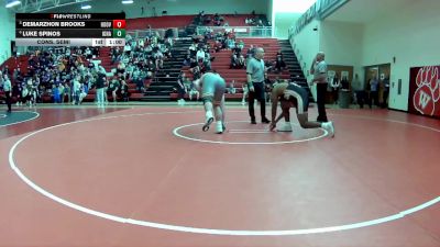 285 lbs Cons. Semi - Demarzhon Brooks, North Canton (Hoover) vs Luke Spinos, Cle. St. Ignatus