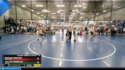 76 lbs Quarterfinal - Nathan Fedotov, Westlake vs Taylor Horrocks, Uintah