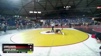 126 lbs Cons. Round 3 - Chance Aparis, Mat Demon Wrestling Club vs Joseph Mason, Big Cat Wrestling Club