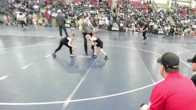 61 lbs Cons. Semi - Brighton Brown, Wasatch Wrestling Club vs Lincoln Greenhalgh, Grantsville Wrestling Club