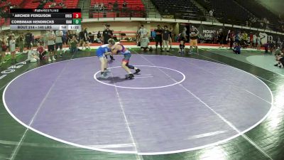 140 lbs Semis - Archer Ferguson, Oregon vs Corbinian Hendricks, Idaho