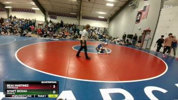 144A Quarterfinal - Beau Martinez, Torrington vs Wyatt Dickau, Douglas