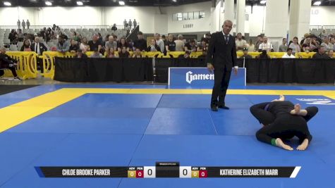 Katherine Elizabeth Marr vs Chloe Brooke Parker 2025 World IBJJF Jiu-Jitsu No-Gi Championship
