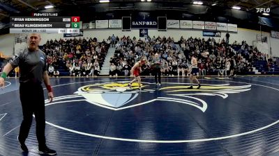 133 lbs Quarterfinal - Beau Klingensmith, Sioux Falls vs Ryan Henningson, Minnesota State Moorhead