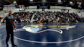 133 lbs Quarterfinal - Beau Klingensmith, Sioux Falls vs Ryan Henningson, Minnesota State Moorhead