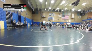 190lbs Cons. Semi - Annalisa Tapasa, Timberline (Girls) vs Ava Jensen, Rogers (Puyallup) (Girls)