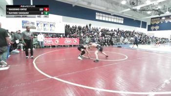 126 lbs Cons. Semi - Kayden Vasquez, South Hills vs Massimo Ortiz, Servite