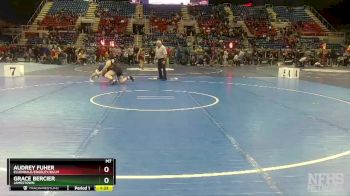 190 lbs Champ. Round 1 - Audrey Fuher, Ellendale/Edgeley/Kulm vs Grace Bercier, Jamestown