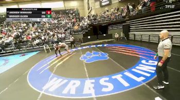 6A 132 lbs Champ. Round 1 - Bridger Olsen, Syracuse vs Andrew Winward, Davis
