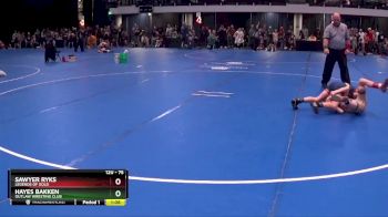 75 lbs Semifinal - Sawyer Ryks, Legends Of Gold vs Hayes Bakken, Outlaw Wresting Club