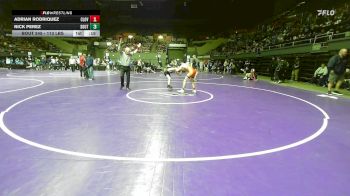 113 lbs Consi Of 16 #1 - Adrian Rodriquez, Clovis South vs Nick Perez, South