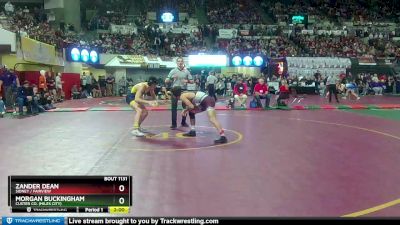 A - 145 lbs Quarterfinal - Morgan Buckingham, Custer Co. (Miles City) vs Zander Dean, Sidney / Fairview