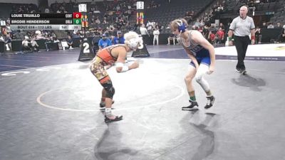 113 lbs Consi Of 32 #2 - Louie Trujillo, Central (CS) vs Brodie Henderson, Orland (NS)
