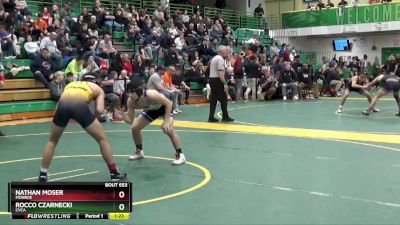 132 lbs Quarterfinal - Nathan Moser, Monroe vs Rocco Czarnecki, Cvca