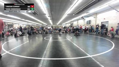 74 lbs Quarterfinal - Tristan Conway, Binghamton vs Ross Zimmerman, Sholola