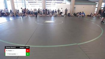 157 lbs Champ. Round 2 - Tristan Fernandez, Monster Garage vs Nixon Haas, Sunkist Kids/Monster Garage