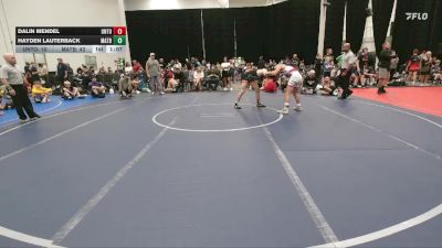 140 lbs Round 3 (6 Team) - Hayden Lauterback, Mat Assassins Black vs Dalin Mendel, The Untouchables