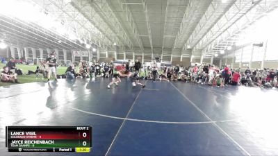 87 lbs Round 1 (4 Team) - Lance Vigil, Colorado Xtreme vs Jayce Reichenbach, Team Champs