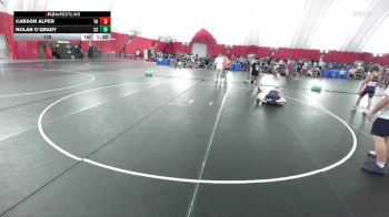 132 lbs Quarters & Wb (16 Team) - Carson Alper, Vernon Hills vs Nolan O`Grady, Oswego