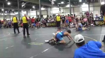 107 lbs Quarterfinals (8 Team) - Lucas Huitron, Ares vs Brock Claypool, American Gladiators-Blue