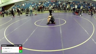 14U Boys - 126 lbs Quarters - Alexander Depratti, FishEye Wrestling vs Jaiden Lopez, Toss Em Up Wrestling Academy