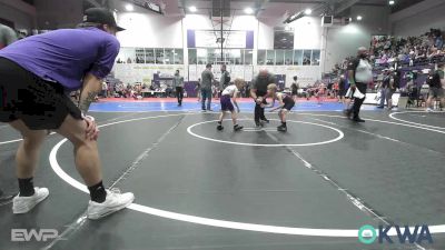 46-49 lbs Quarterfinal - Camden Wresche, Warhorse Wrestling Club vs Rorrik Schoonover, Mannford Pirate Youth Wrestling