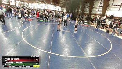 95 lbs Semifinal - Laker Nau Rarick, Westlake vs Paige Bennett, JWC