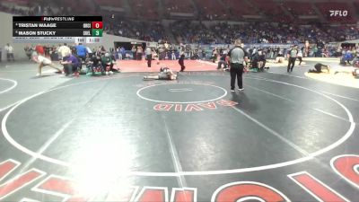 6A Boys 150 lbs Quarterfinal - Mason Stucky, Sheldon Boys vs Tristan Waage, Oregon City Boys