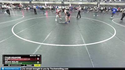 152 lbs Cons. Round 3 - Drayk Nolan, Mollitium Wrestling Club vs Tyler Kisamore, Belmont-Platteville Youth Wrestling Club