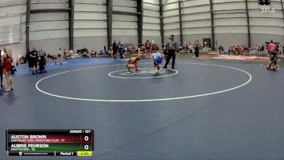 127 lbs Round 3 - Aubrie Pehrson, Unattached vs Auston Brown, Southeast Ohio Wrestling Club