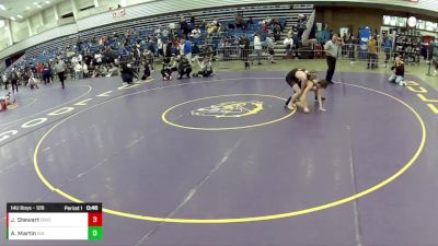 14U Boys - 126 lbs Cons. Round 4 - Joseph Stewart, Ohio vs Ashton Martin, Interior Grappling Academy