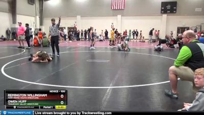 100 lbs Cons. Round 1 - Remington Willingham, Fort Payne Youth Wrestling vs Owen Huff, Tennessee Valley Wrestling