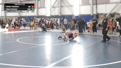 77 lbs Cons. Quarters - Beau Franck, NorthEast 509 Wrestling Club vs Spike Twaddle, Punisher Wrestling Company