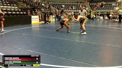 5th Place Match - Tristen White, Moen Wrestling Academy vs Colton Simmons, TEAM CENTRAL