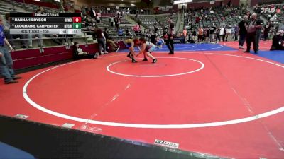 100 lbs 3rd Place Match - Hannah Bryson, Honey Badger Wrestling Club vs Laoghaire Carpenter, Mountain View Stingers Wrestling