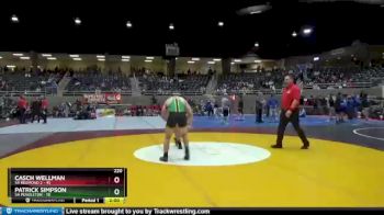 220 lbs Round 4 (6 Team) - Patrick Simpson, 5A Pendleton vs Casch Wellman, 5A Redmond 2