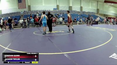 100 lbs Cons. Round 3 - Donovan Quinn, MI vs Jackson Taylor, KY