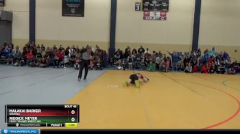 95 lbs Cons. Round 2 - Malakai Barker, Osceola vs Riddick Meyer, Crass Trained Wrestling